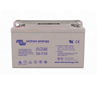 Гелевый аккумулятор Victron Energy 12V/110Ah AGM Deep Cycle Batt. (M8) BAT412101081