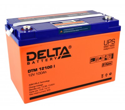 AGM аккумулятор DELTA DTM 12100 I DTM12100I