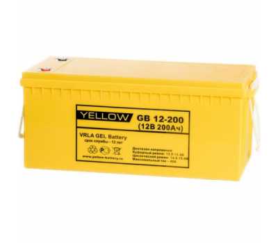 Гелевый аккумулятор YELLOW GB 12‐200 GB12200