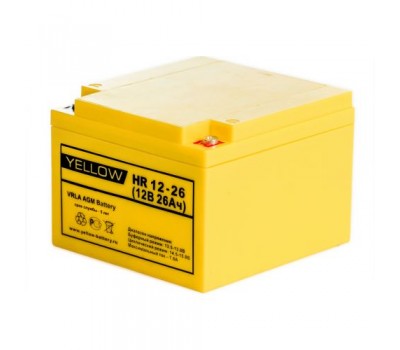 Аккумулятор для UPS YELLOW HR 12‐26 HR1226